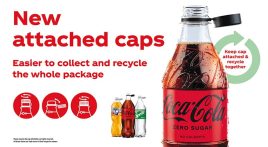 New Coca-Cola caps to improve recycling rates