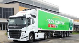 Green livery for first James Hall & Co electric trailer