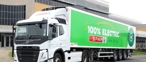 Green livery for first James Hall & Co electric trailer
